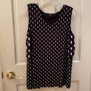 J. Jill Wearever sleeveless split back top, S